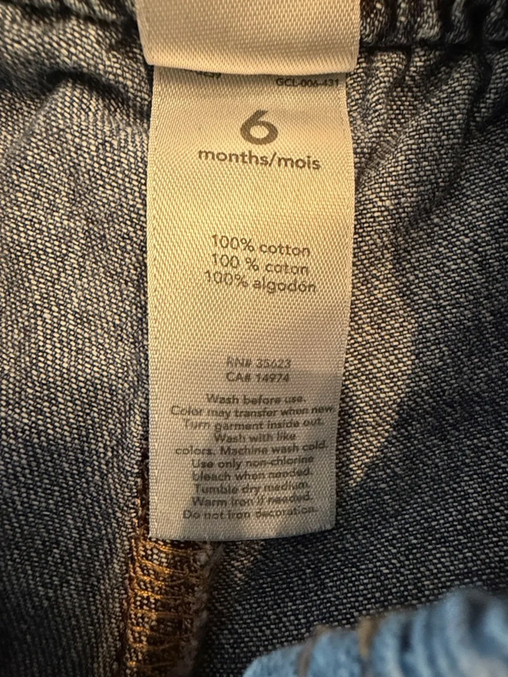 Baby Gap OshKosh Plaid Outfit Bundle Jeans Baby Boy 6M